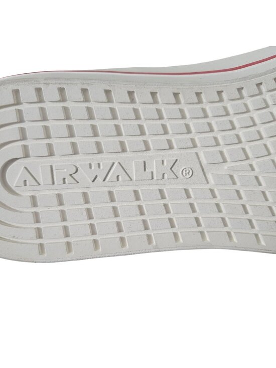 Airwalk Born To Skate Navy Blue Canvas Sneakers With White Soles & Laces - Mens